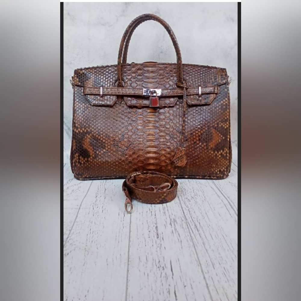 Genuine snakeskin custom bag  NO LONGER CAN PYTHON BAGS BE SHIPPED TO THE USA